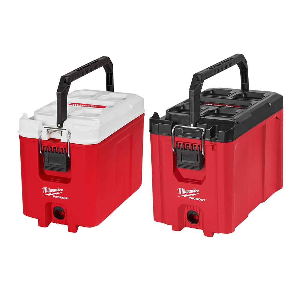 Milwaukee PACKOUT 16Qt Cooler & Compact Tool Box Bundle - Flockneti