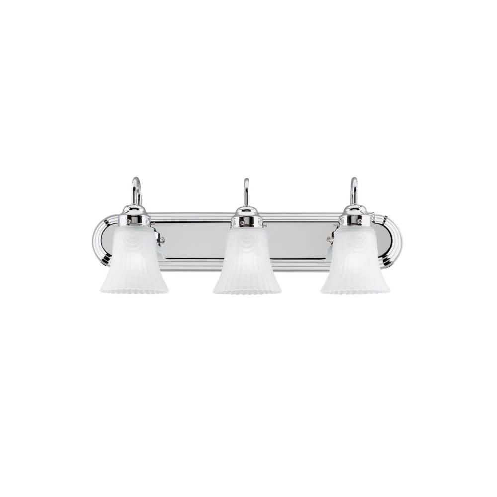 Westinghouse 24 x 8 1/2″ Chrome Three Light Wall Light Fixture - Flockneti