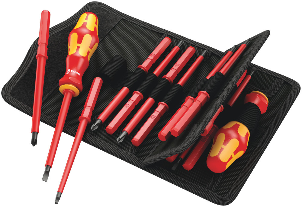 Wera Tools Kraftform Kompakt VDE 18 Imperial 1 Handle with Blades - Flockneti