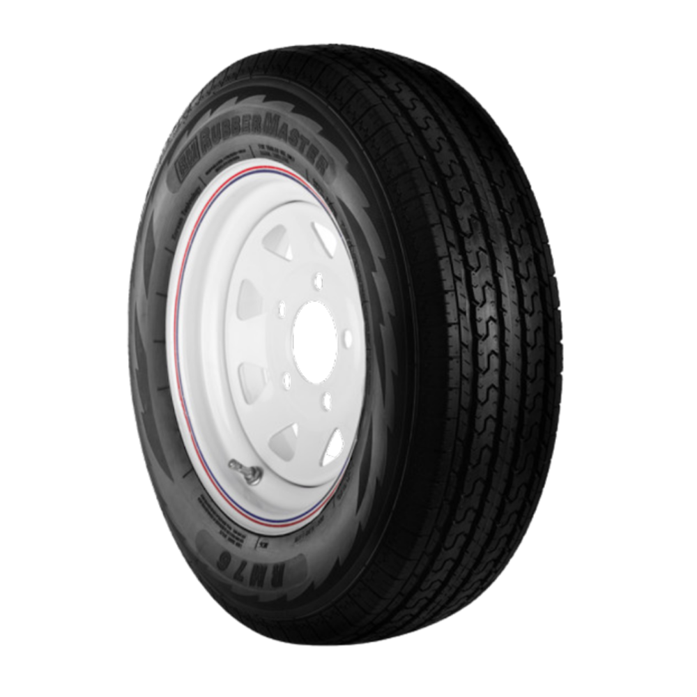Rubbermaster Tire ST205/75R15 6P TL & MTD 15 x 6 6 on 5.5 SPOKE - Flockneti