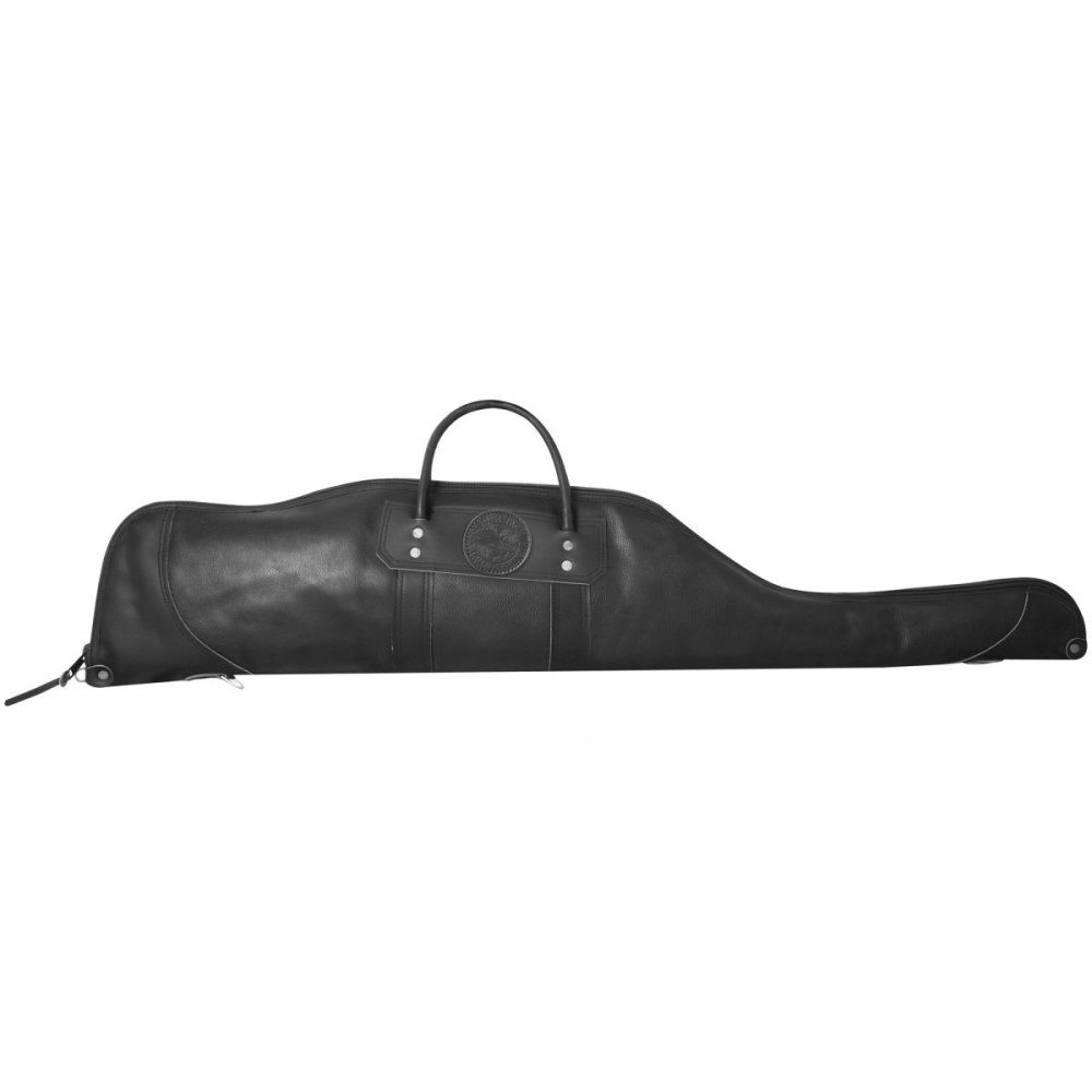 Duluth Pack 43 In. L Black Pebbled Leather Rifle Case With Scope - Flockneti