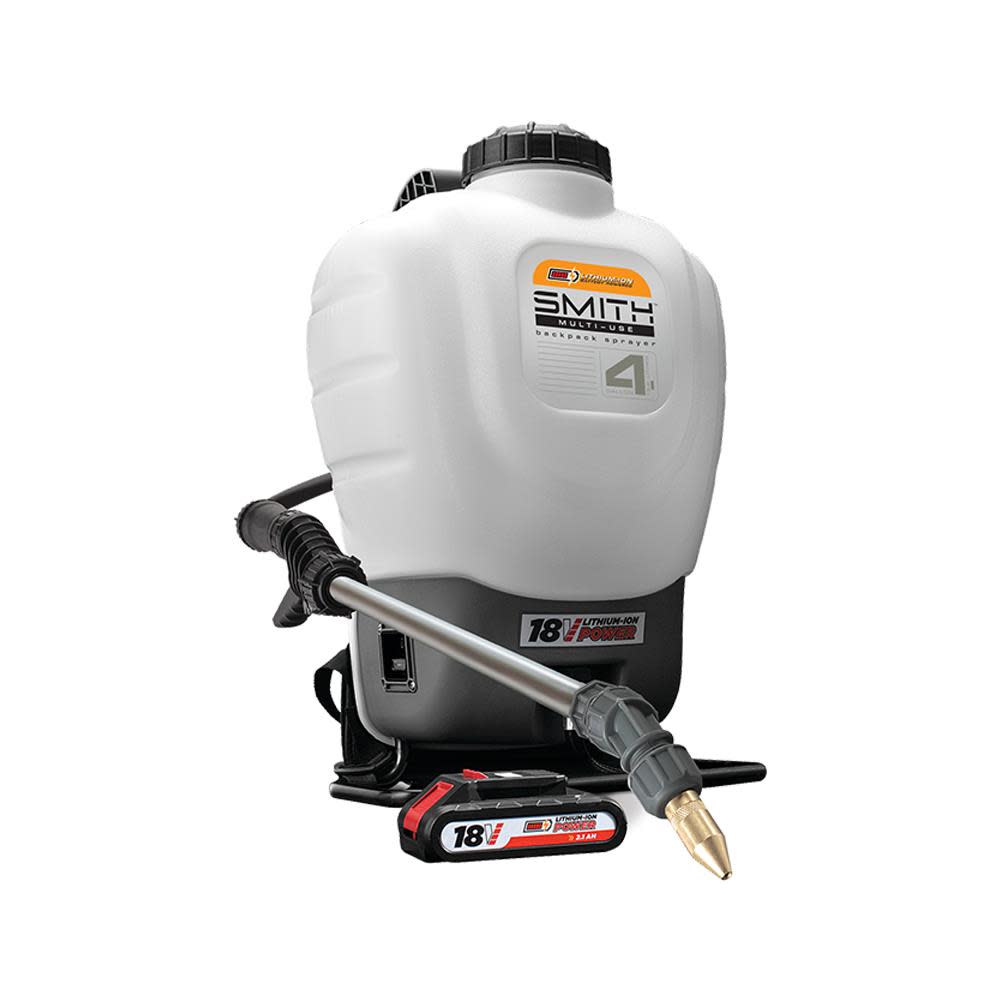 Smith Performance Sprayers 18V Backpack Sprayer Multi Use 4 Gallon Lithium Ion - Flockneti