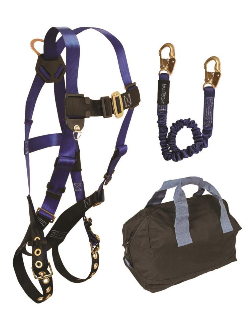 Falltech Contractor Harness/Lanyard Kit - Flockneti