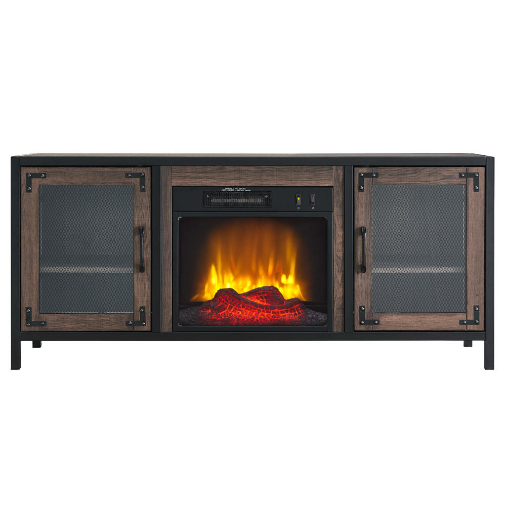Hearthpro Media Electric Fireplace Full Metal Frame - Flockneti