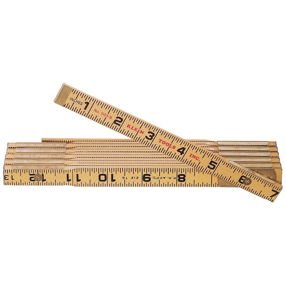 Klein Tools Wood Folding Rule Outside Reading - Flockneti