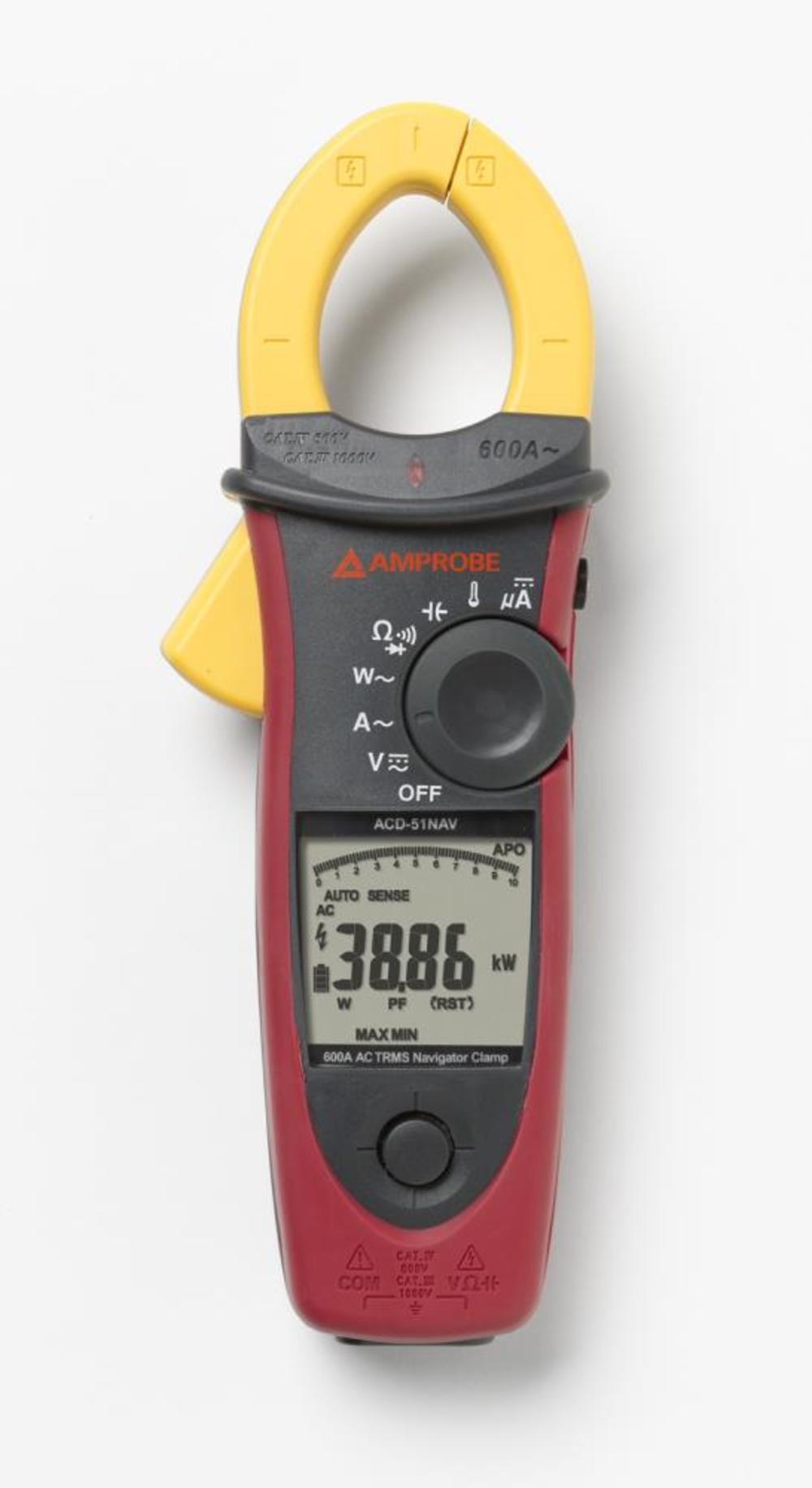 Fluke ACDC-52NAV 600 A AC/DC TRMS Navigator Clamp - Flockneti