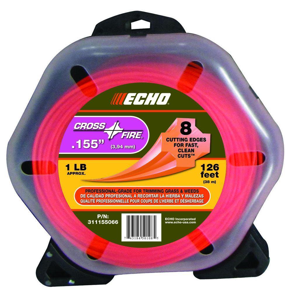 Echo 1 Lb. .155 Cross-Fire Trimmer Line - Flockneti