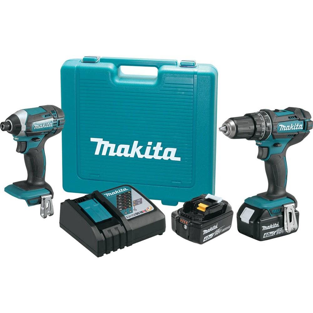 Makita 18V LXT Lithium-Ion 2-Piece Kit 4.0 Ah - Flockneti