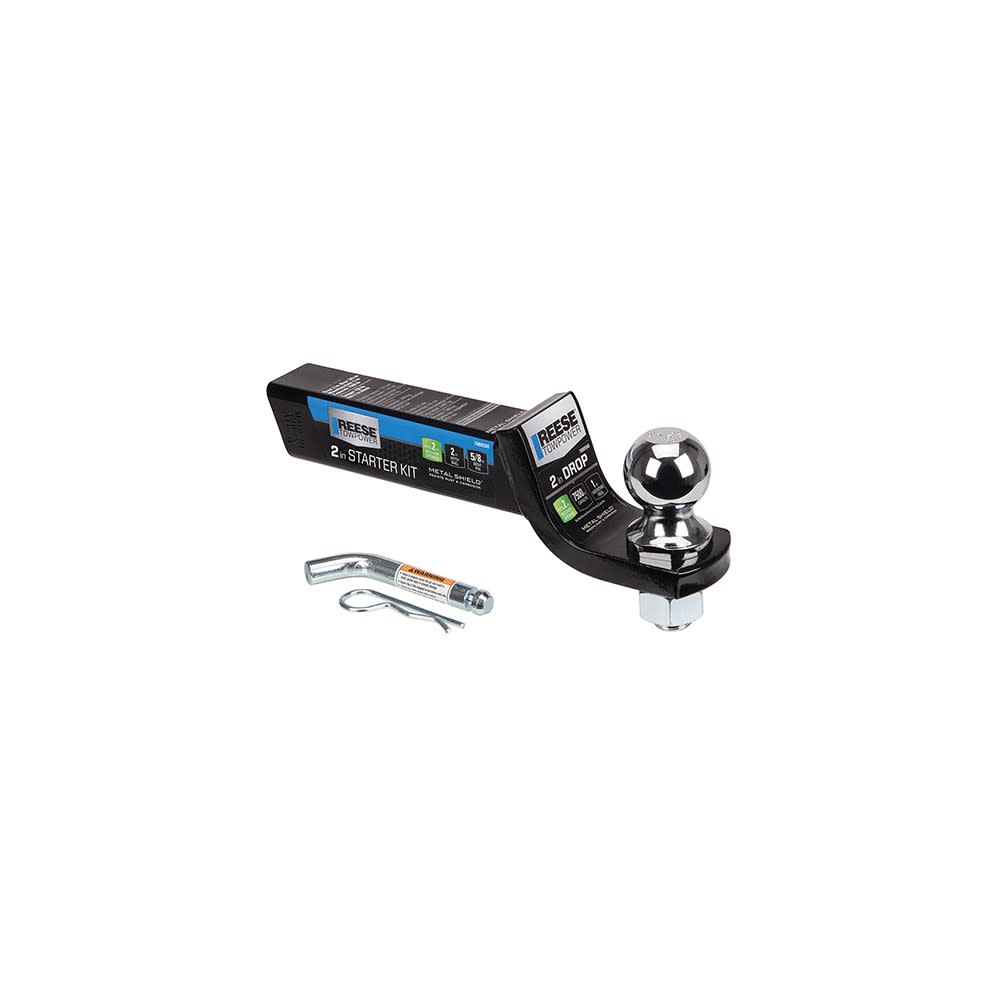 Reese 2″ 7500 lbs Trailer Hitch Ball Mount Starter Kit - Flockneti