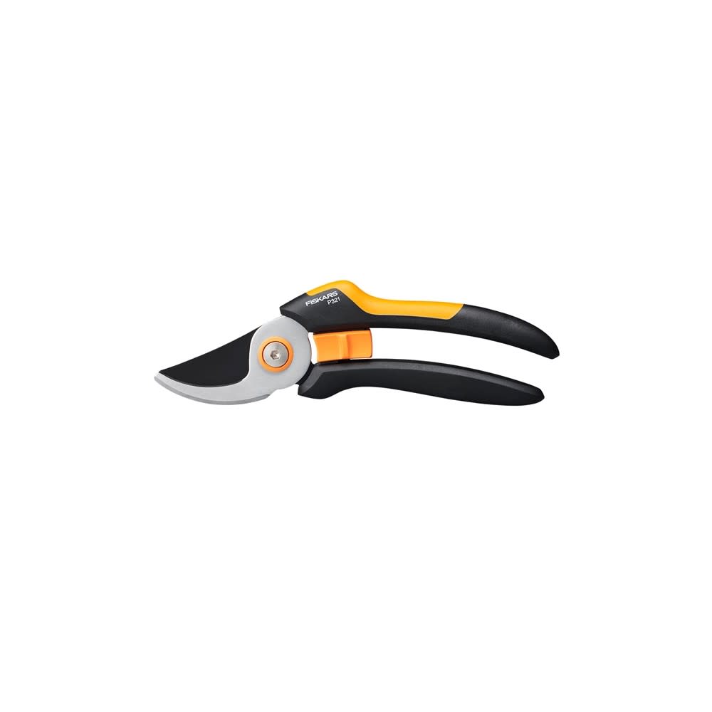 Fiskars Solid Steel Blade P321 Pruner with Softgrip Handle - Flockneti