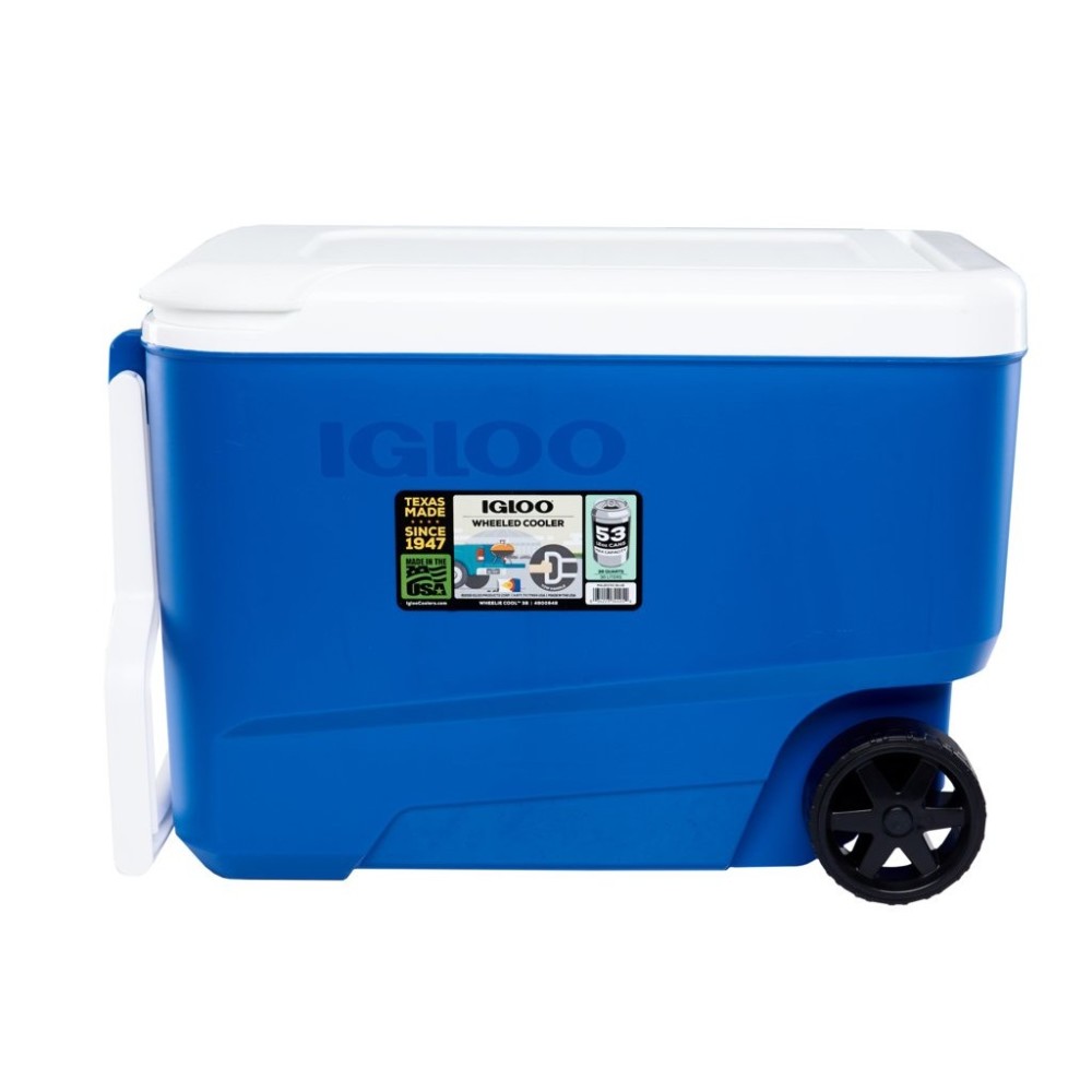 Igloo Wheelie Cool 38 Hard Cooler Majestic Blue 38qt - Flockneti