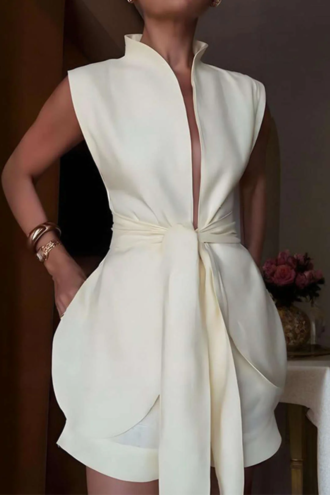 Knotted Detail Vest - Flockneti