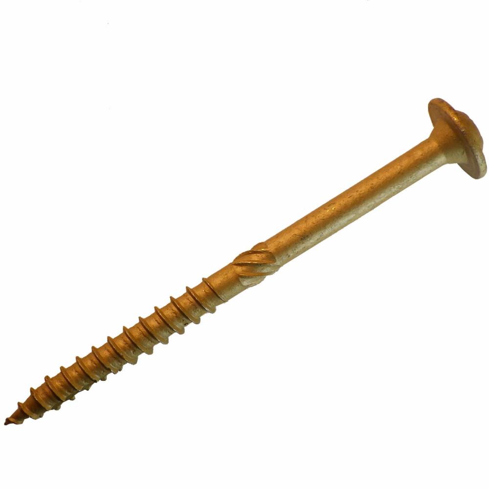 Western Builders Supply 2-1/2 In. Bronze Round Washer Head Type 17 Construction Lag Screw - Flockneti