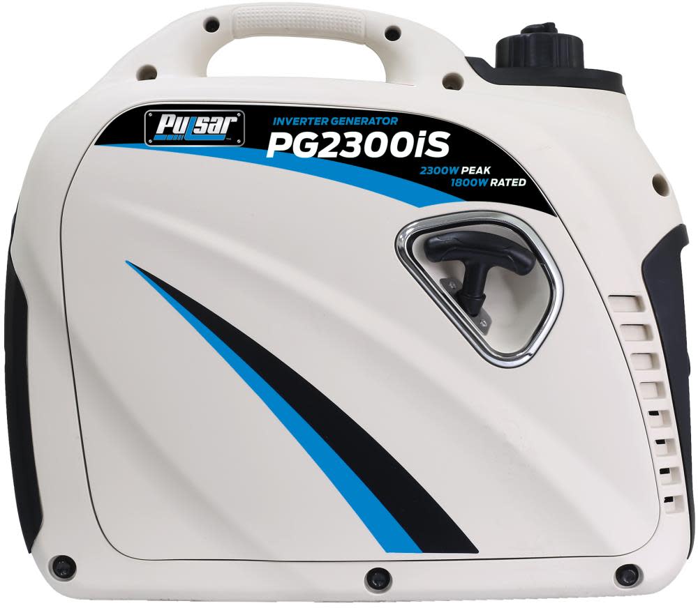 Pulsar Products 2300-Watt/1800-Watt Gasoline Powered Recoil Start Inverter Generator with CARB Compliant 80CC Ducar Engine - Flockneti