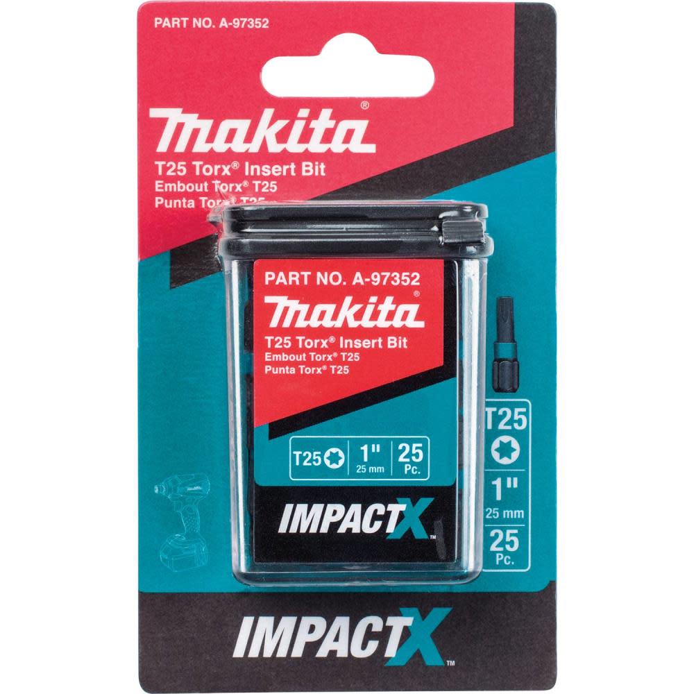 Makita Impact X T25 Torx 1 Insert Bit 25/pk - Flockneti