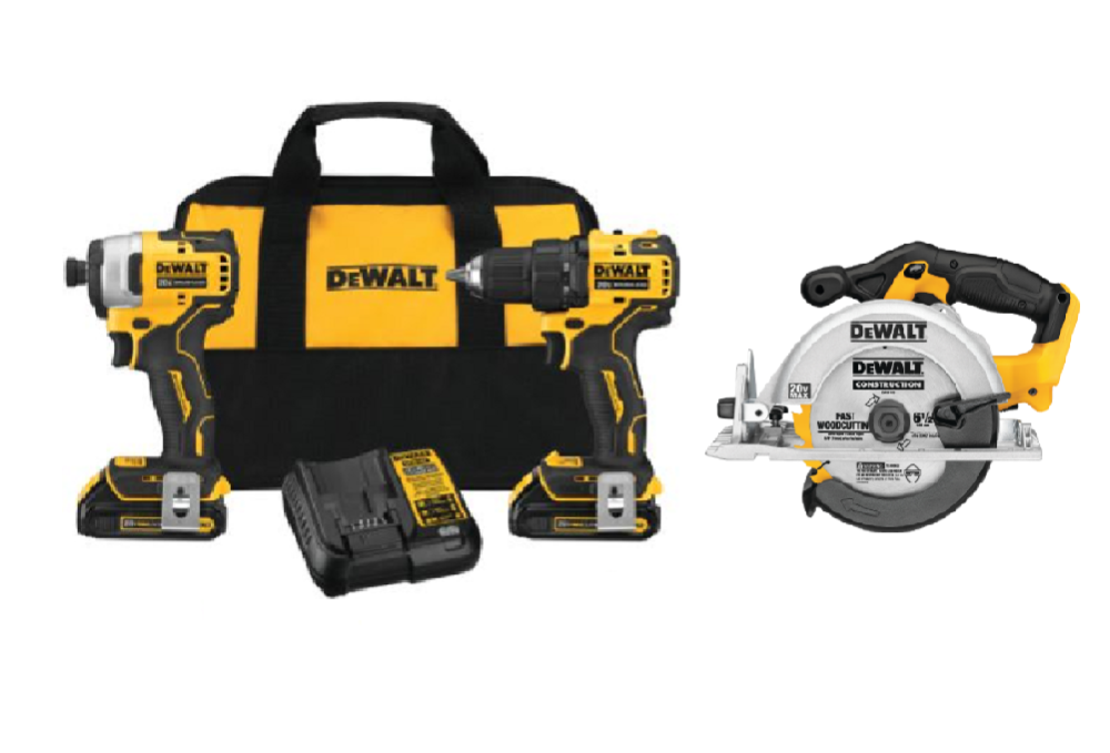 DEWALT Atomic 20V MAX 3 Tool Combo Kit - Flockneti