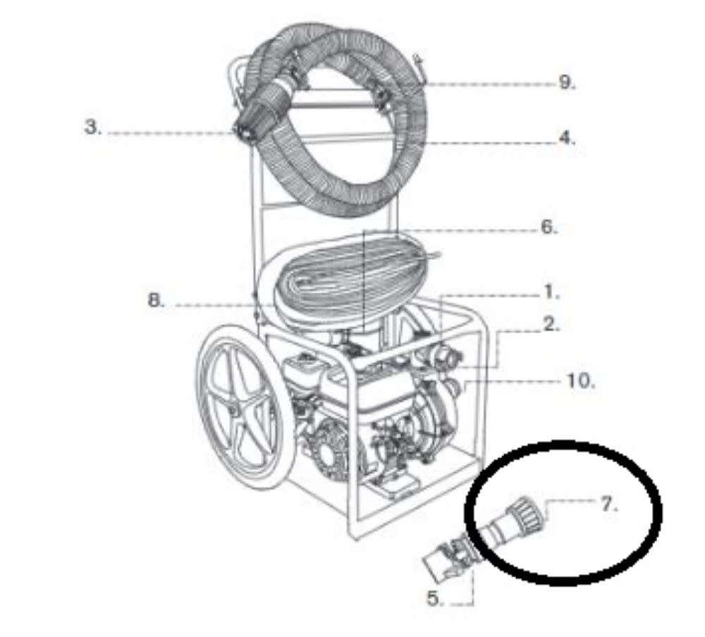 Echo Fire Nozzle for FP-2126 Fire Pump - Flockneti