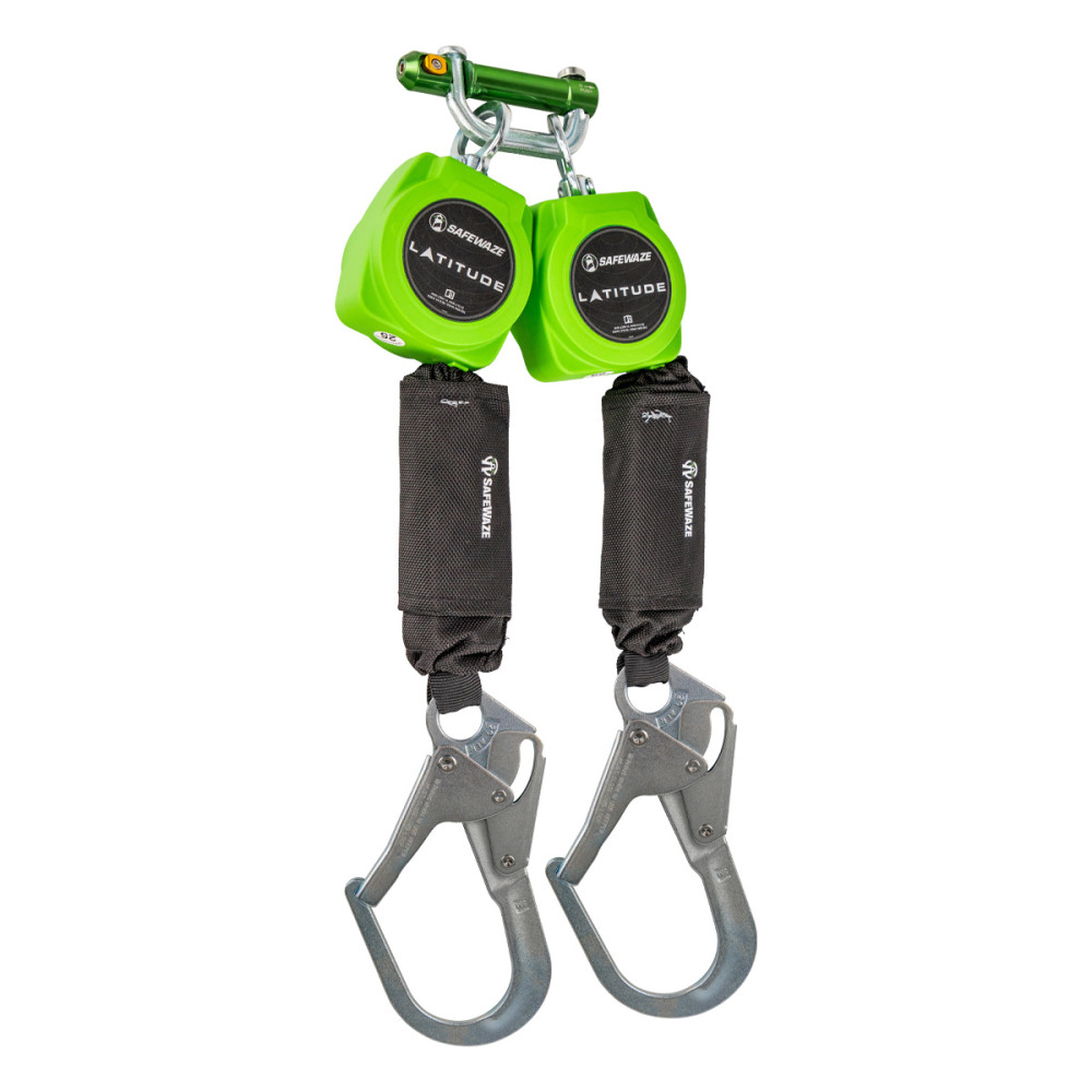 Safewaze 6′ Latitude Dual Leg Class A Web SRL with Snap Hook - Flockneti
