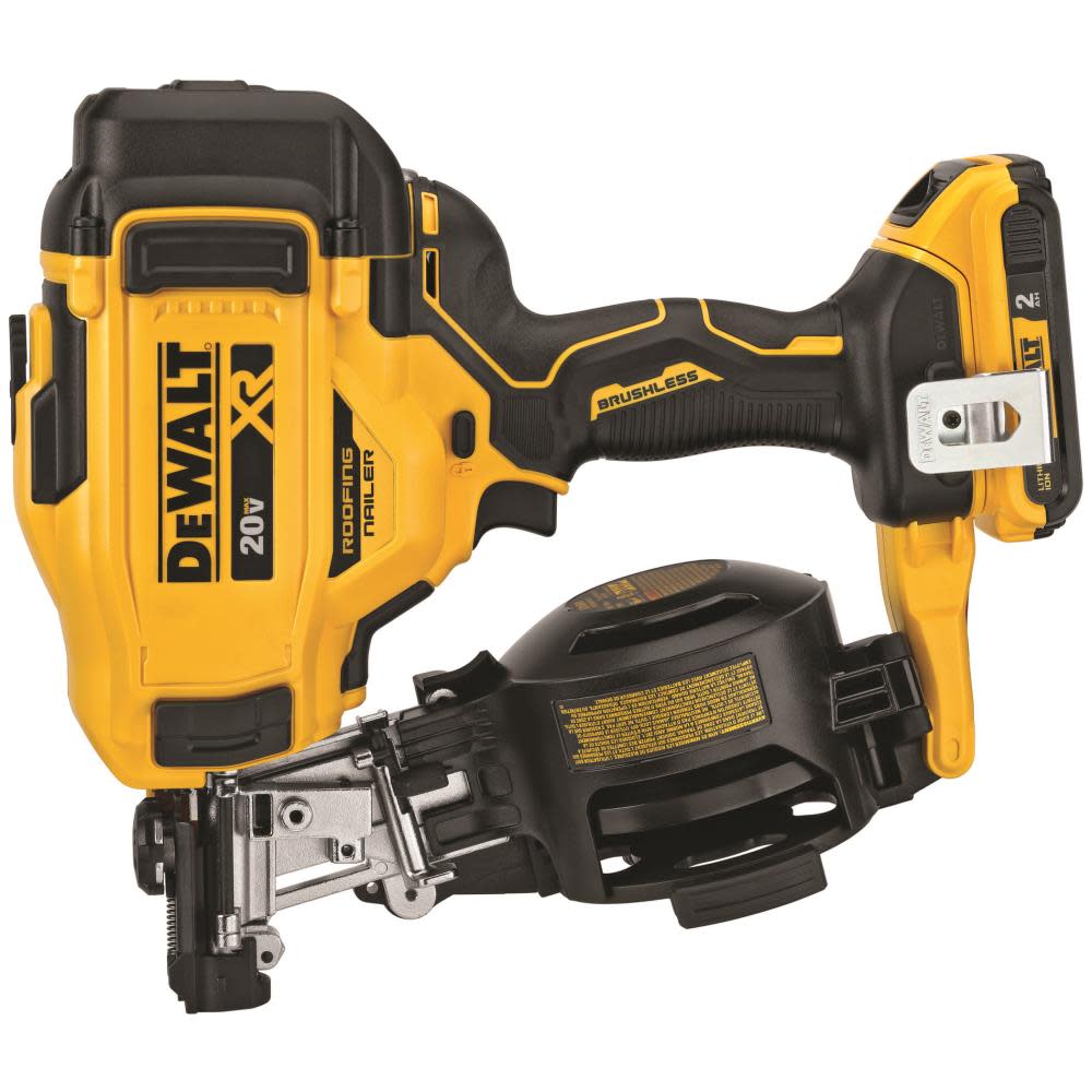 DEWALT 20V MAX* 15 Cordless Coil Roofing Nailer Kit - Flockneti