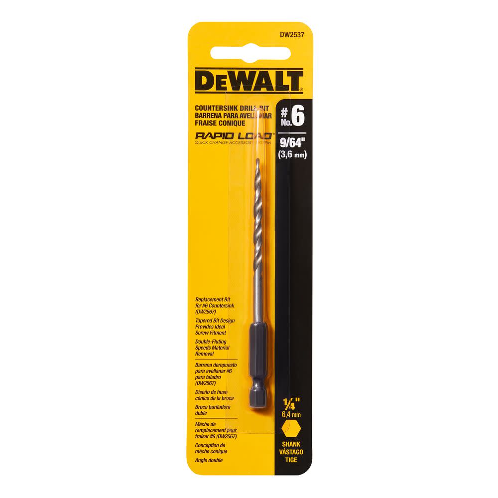 DEWALT #6 Countersink Repl. Bit 9/64 In. - Flockneti