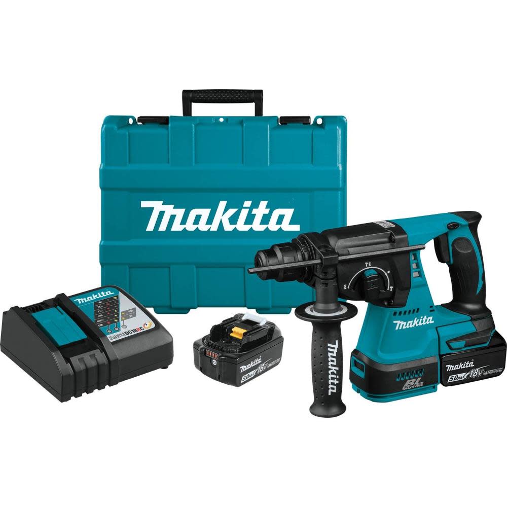 Makita 18V LXT Lithium-Ion Brushless Cordless 1 In. Rotary Hammer Kit (5.0Ah) - Flockneti