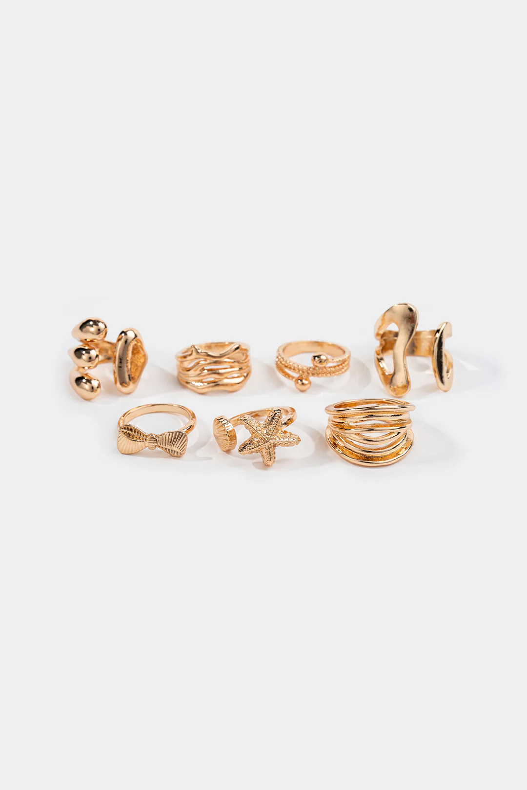 Alloy Geometric Rings - Flockneti
