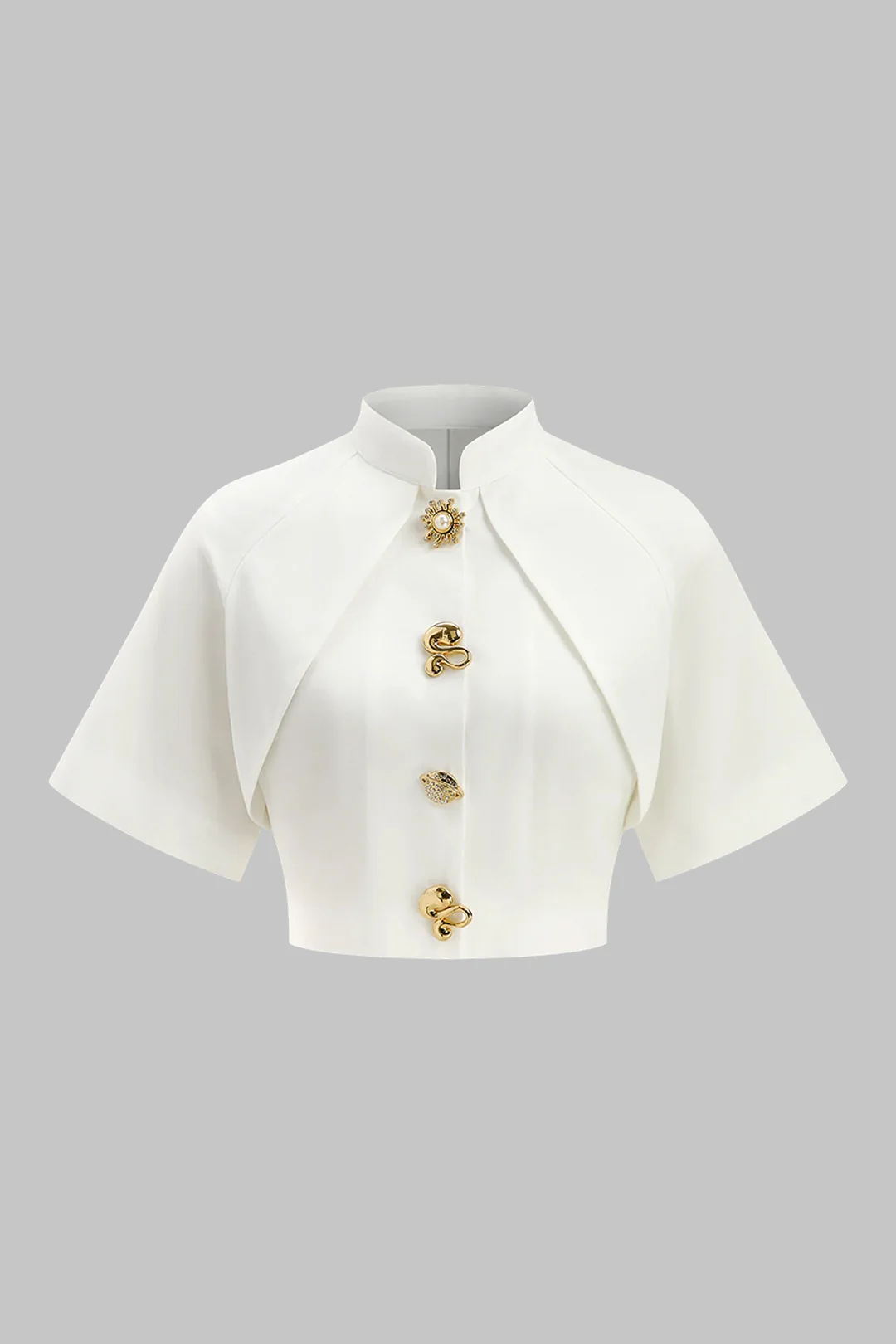 Metallic Textured Slim Blazer - Flockneti