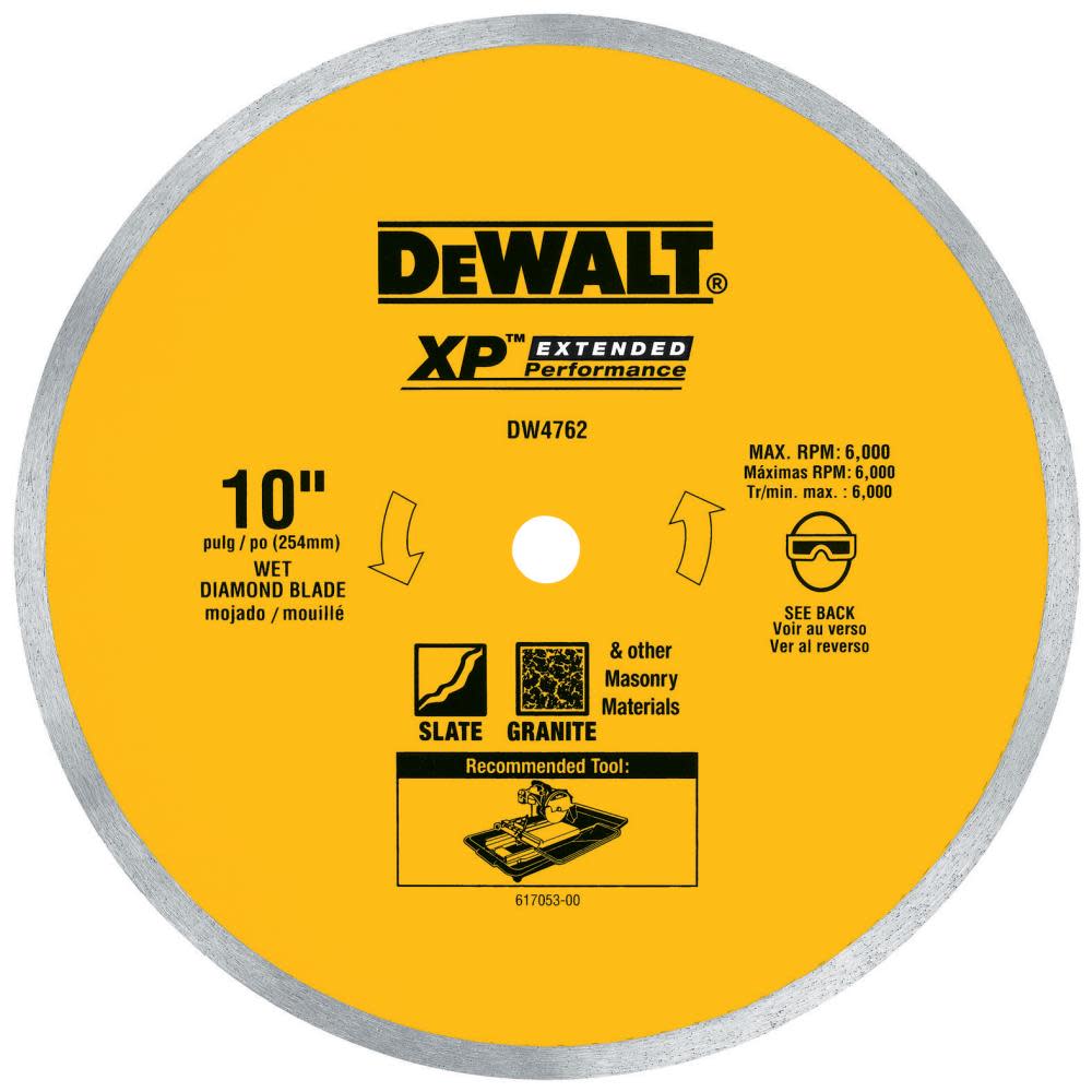 DEWALT 10 In. Porcelain Tile Blade - Flockneti