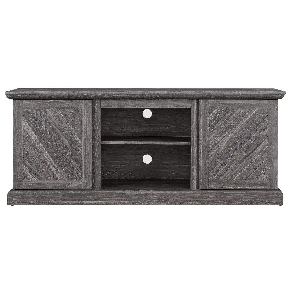 Hearthpro Media Console with Plank Style Doors - Flockneti