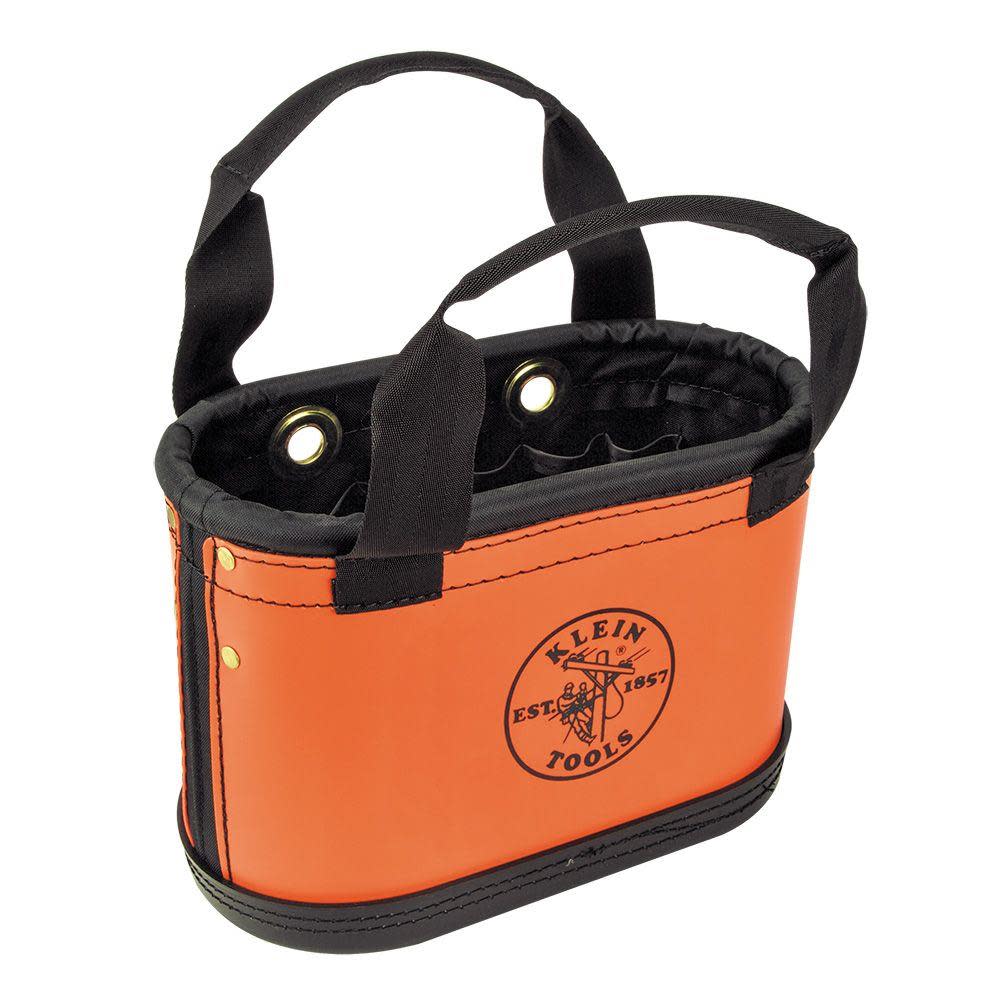 Klein Tools Hard Body Oval Bucket Orange/Black - Flockneti