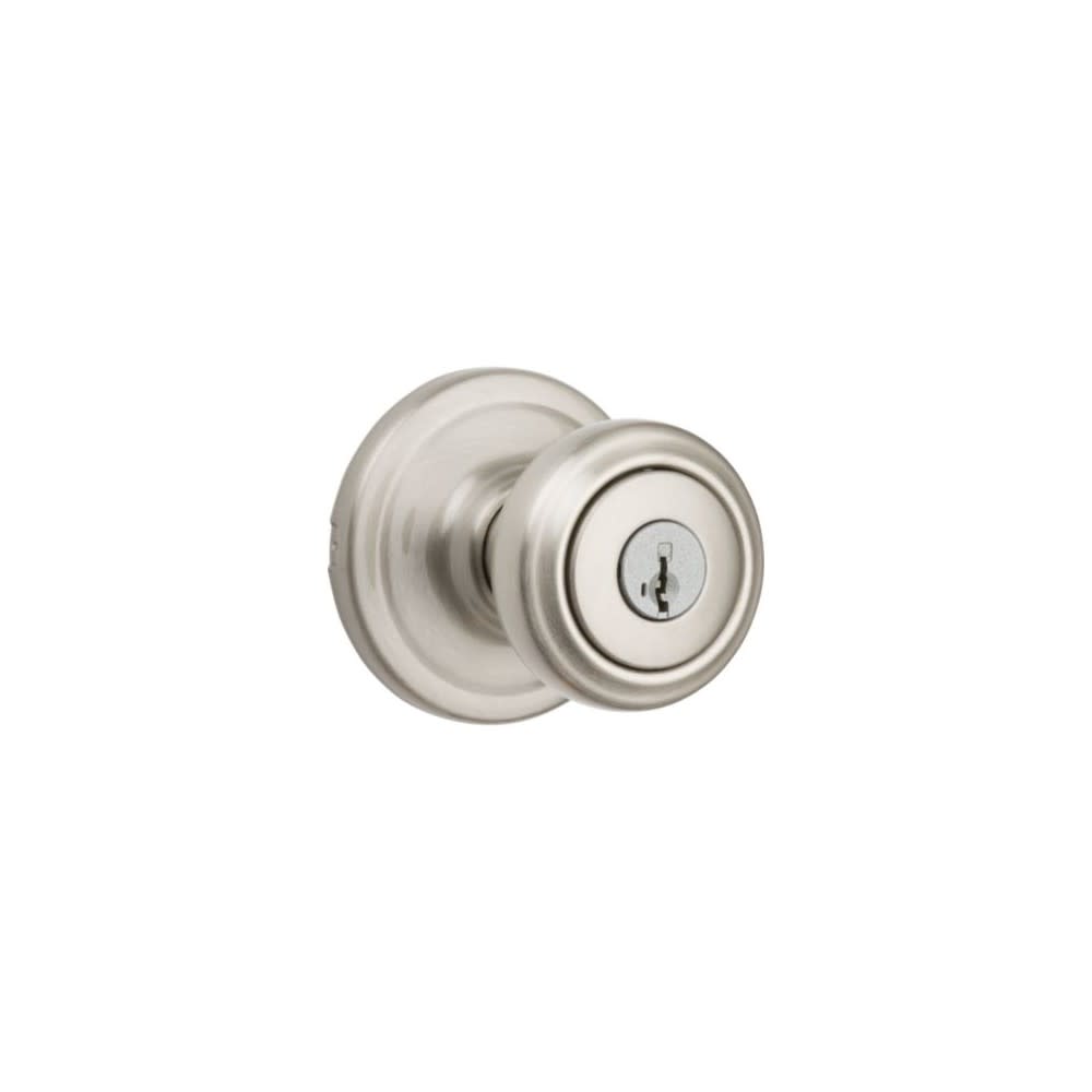 Kwikset Satin Nickel Signature Series Keyed Entry Cameron Door Knob - Flockneti