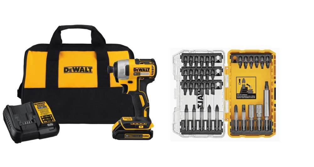DEWALT 20V MAX 1/4″ Impact Driver Kit 35pc Screwdriver Bit Set - Flockneti