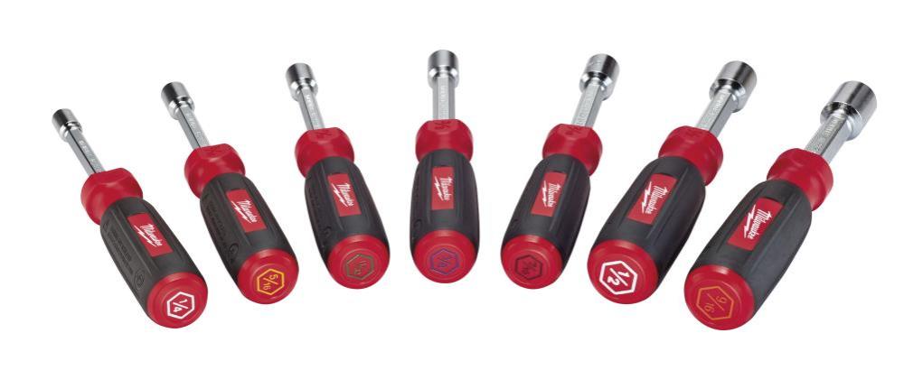 Milwaukee 7 pc. Hollow Shaft SAE Nut Driver Set - Flockneti