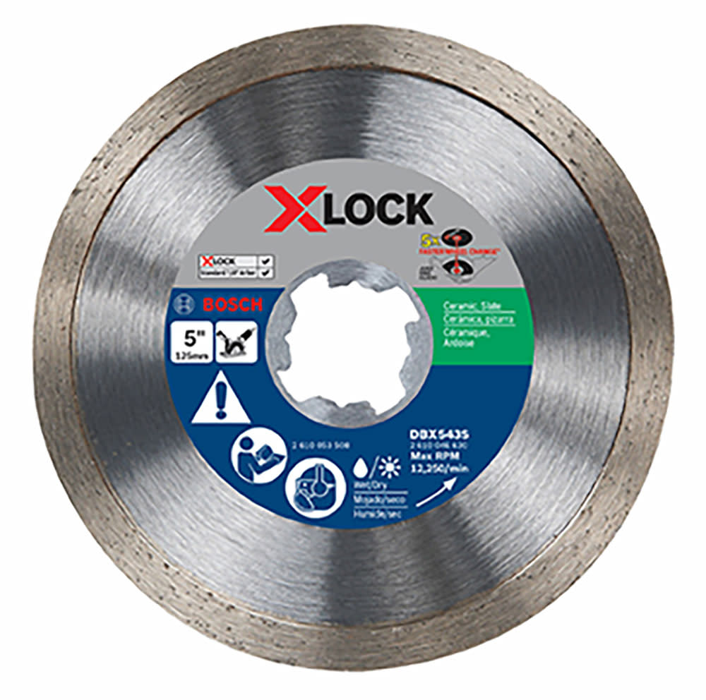 Bosch 4-1/2 In X-LOCK Continuous Rim Diamond Blade - Flockneti