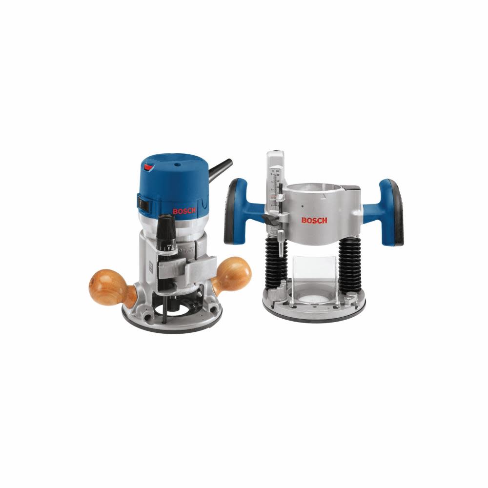 Bosch Reconditioned 2.25 HP Plunge and Fixed-Base Router Kit - Flockneti