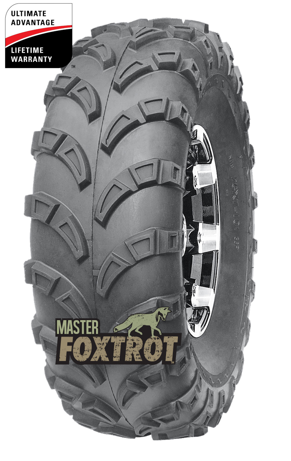 Master ATV 22×10.00-10 4P TL Foxtrot ATV Tire (Tire Only) - Flockneti