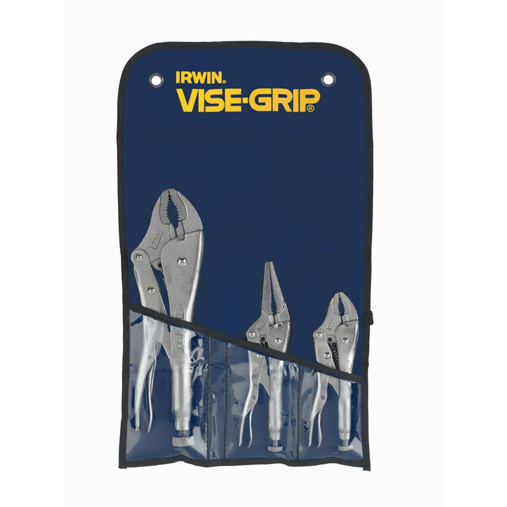 Irwin 3-Piece Vise-Grip Set with Pouch - Flockneti