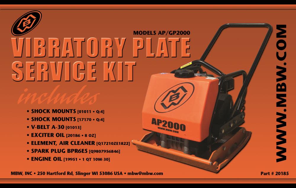 MBW AP/GP2000H Service Kit - Flockneti