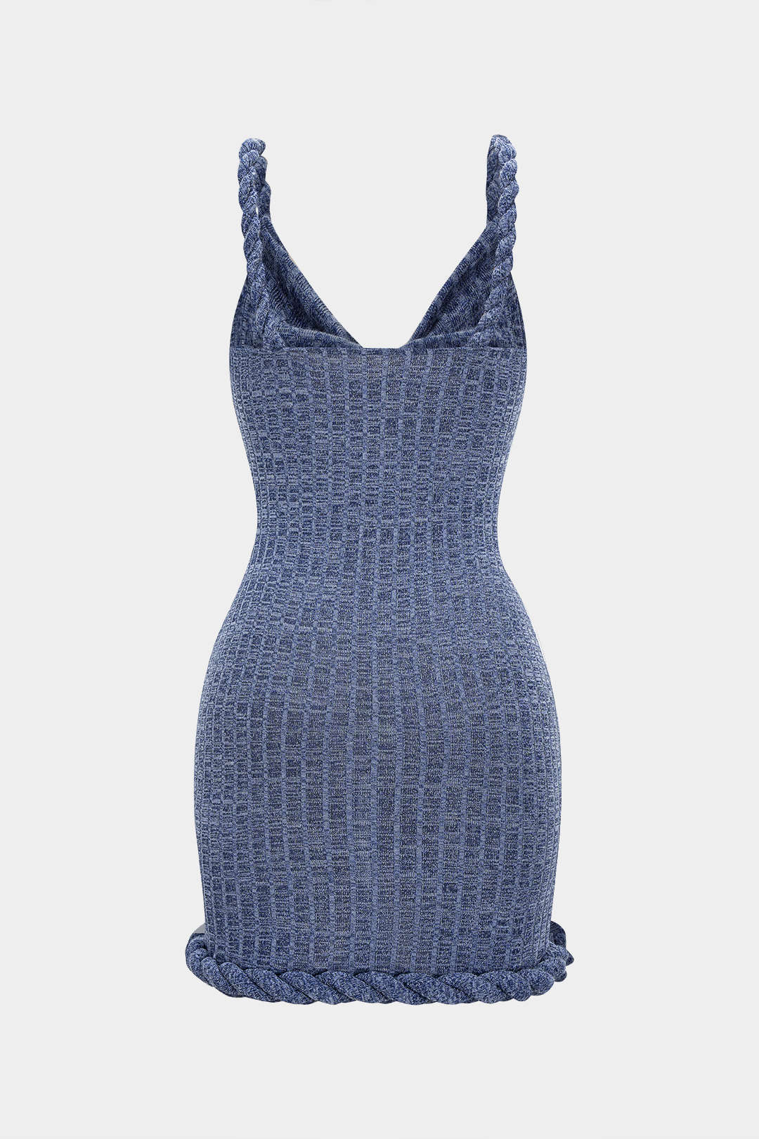 Cowl Neck Twist Knot Sleeveless Mini Dress - Flockneti