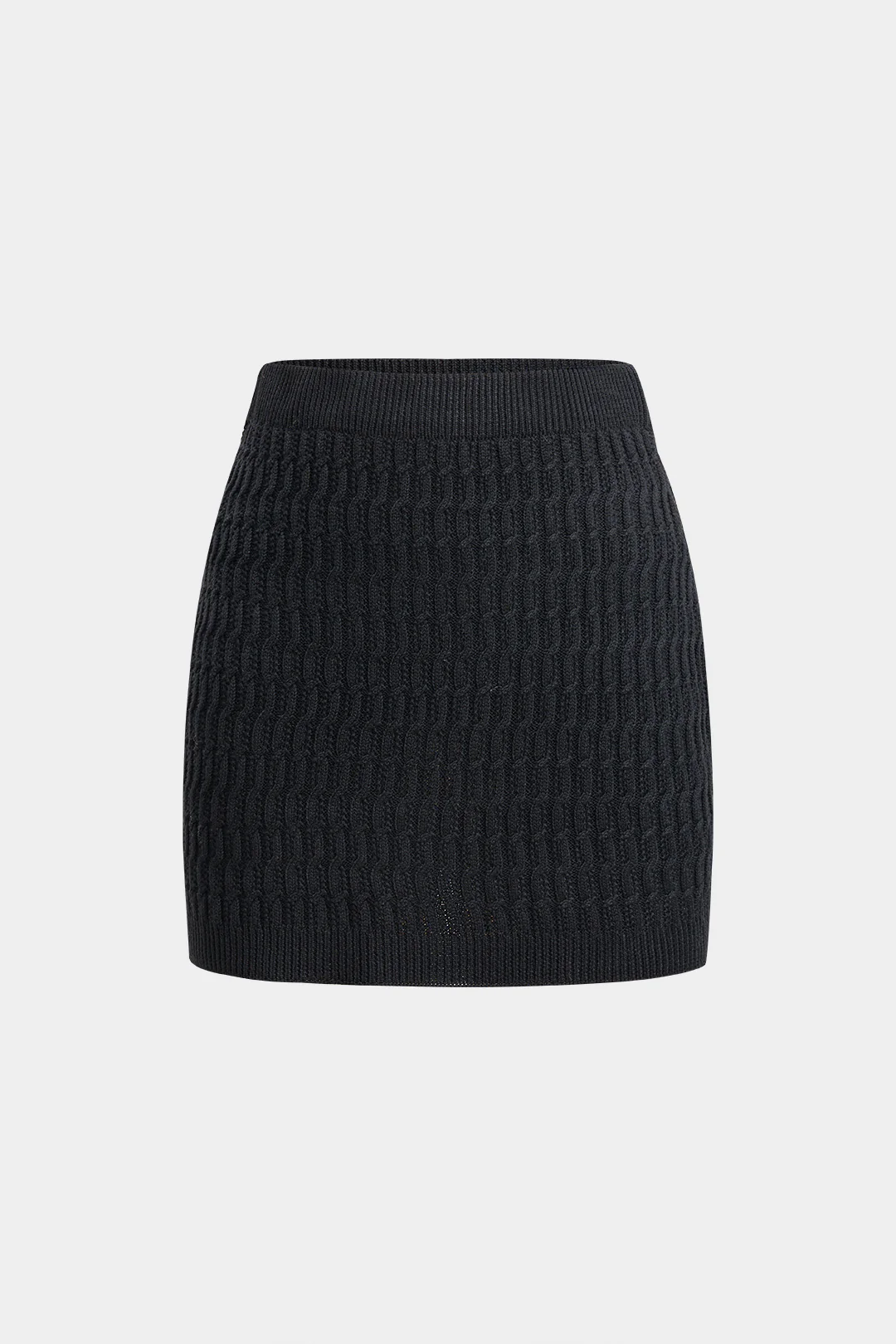 Knit Bodycon Mini Skirt - Flockneti