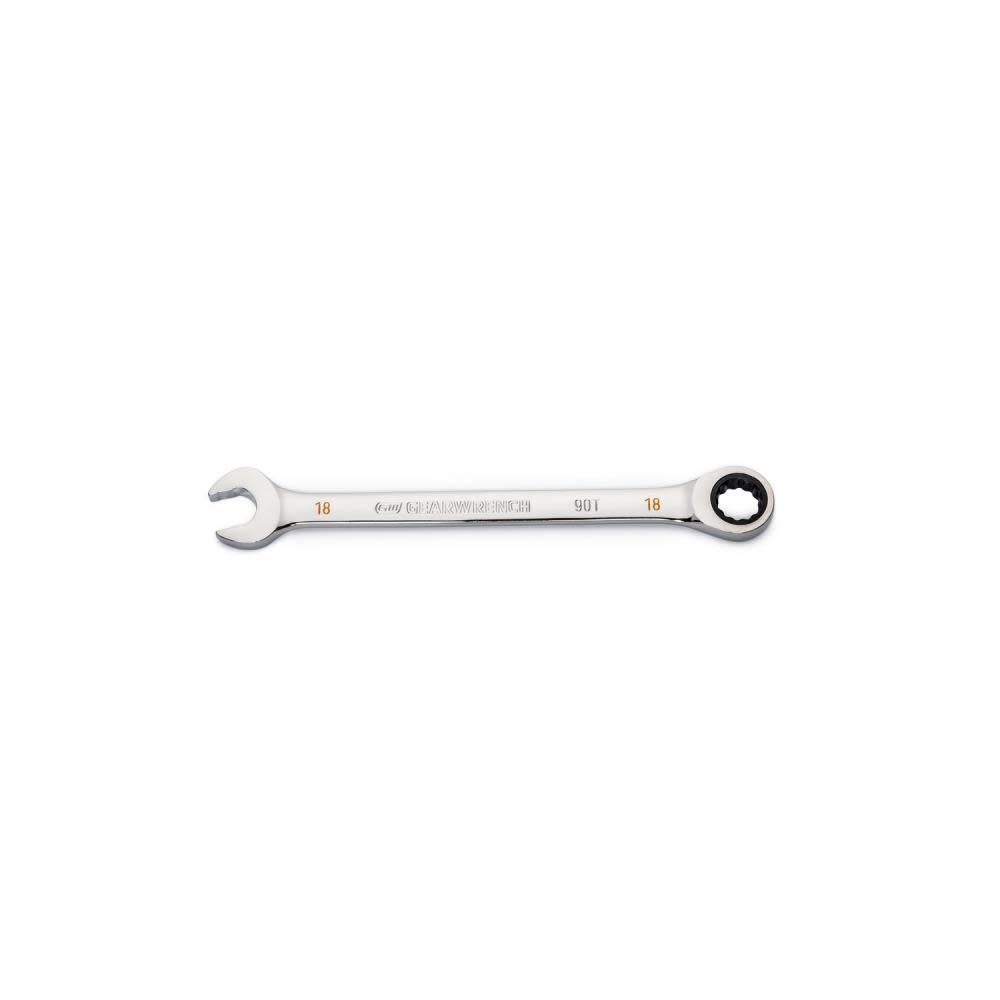 GEARWRENCH 18mm 90T 12 Point Ratcheting Combination Wrench - Flockneti