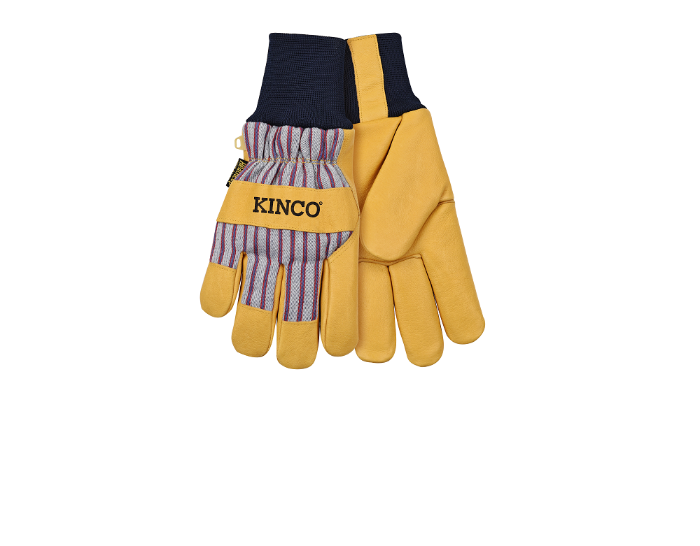 Kinco 1927KW Lined Premium Grain Pigskin Palm Work Gloves - Flockneti