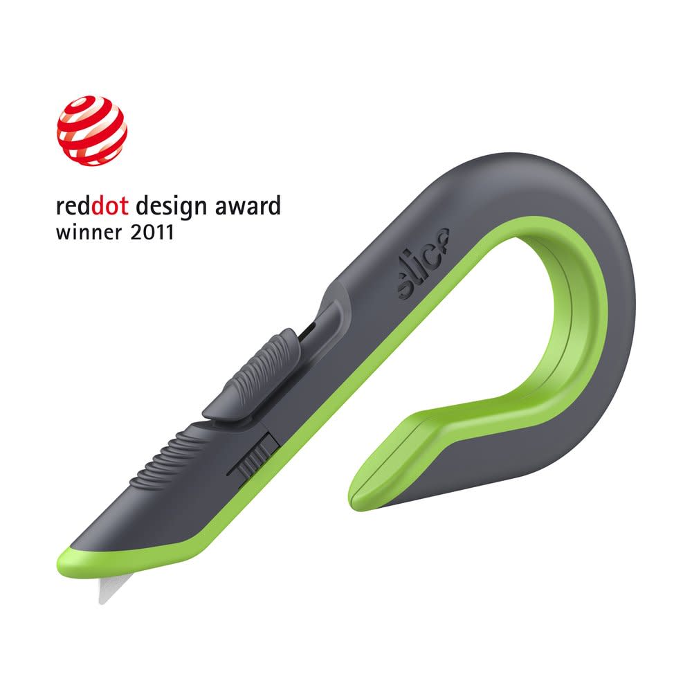 Slice Box Cutter Auto Retractable Zirconium Oxide Blade - Flockneti