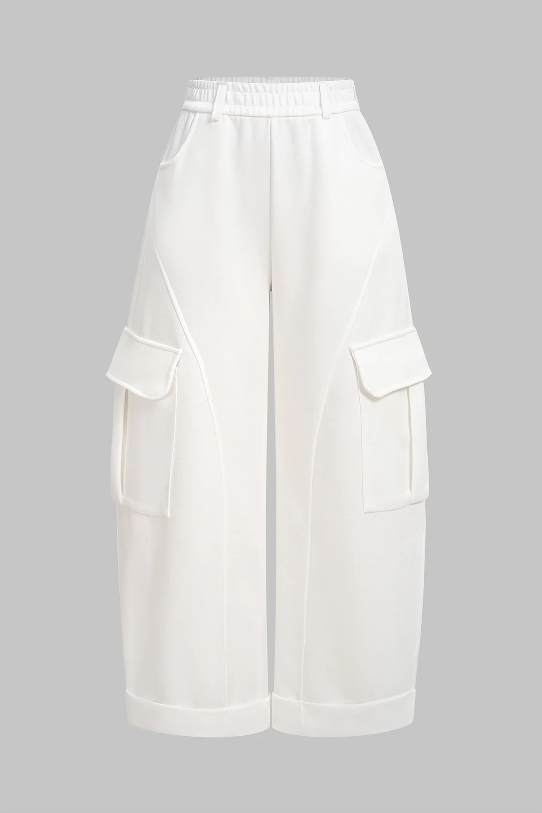 Pocket High Waist Wide Leg Pants - Flockneti