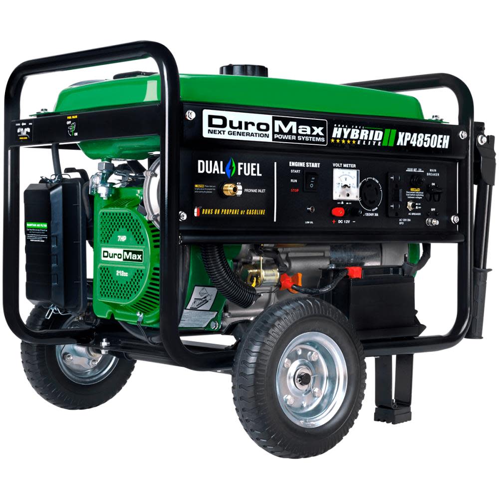 Duromax 4850-Watt Gasoline/Propane Portable Generator - Flockneti