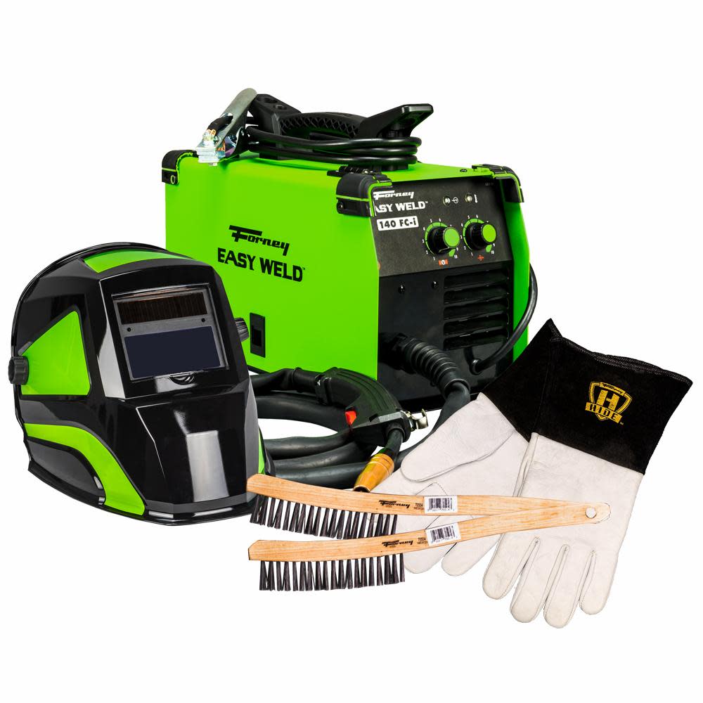Forney Industries Easy Weld 140 FC-i Flux-Core Welder 120V 140A Bundle - Flockneti
