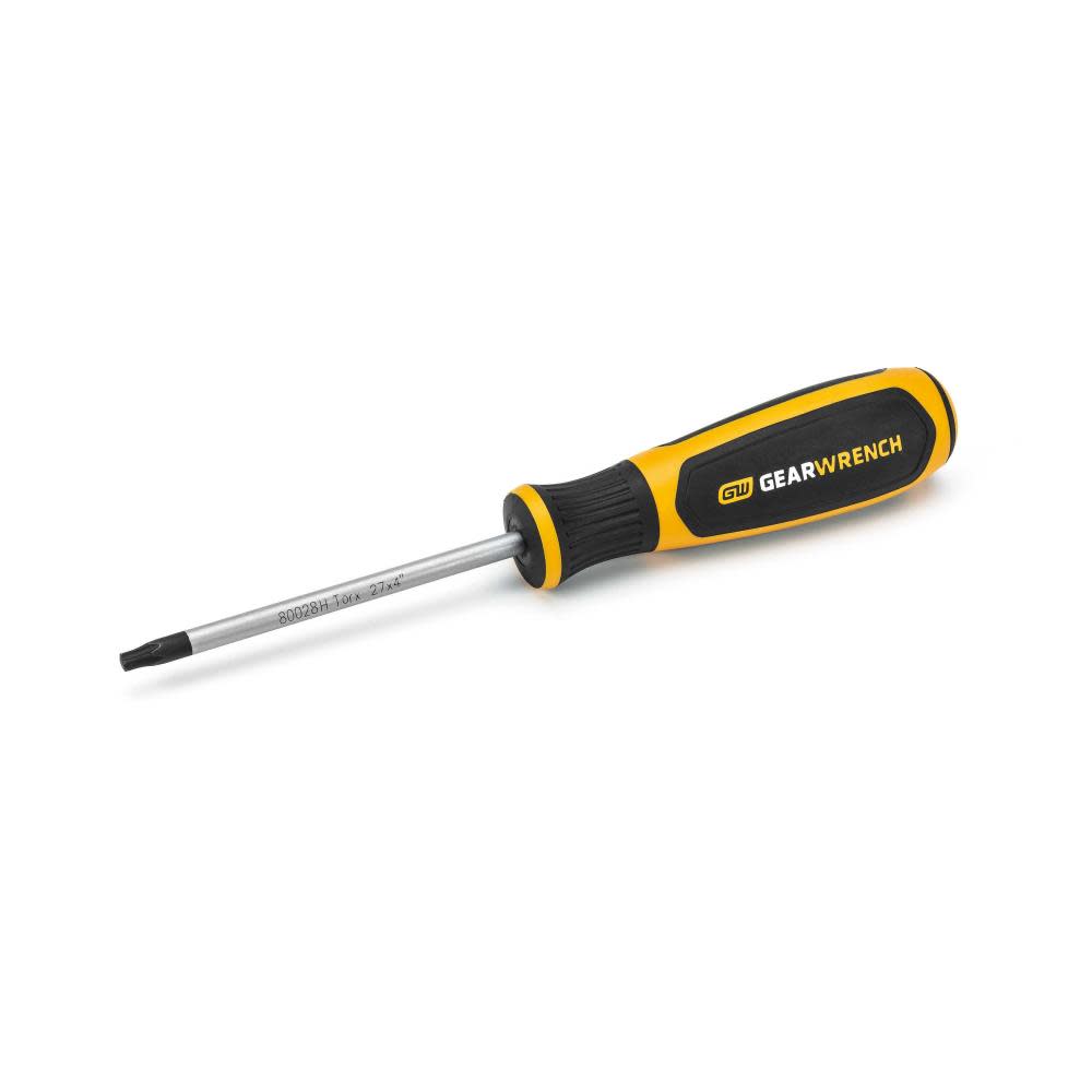 GEARWRENCH T27 x 4″ Torx Dual Material Screwdriver - Flockneti