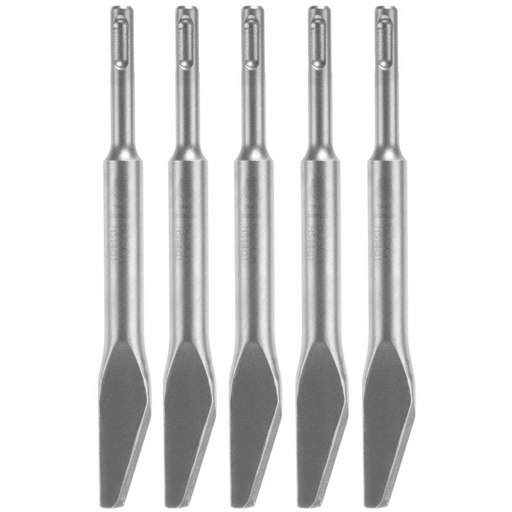 Bosch 5 pc. 3/8 In. Mortar Knife SDS-plus Bulldog Hammer Steel - Flockneti