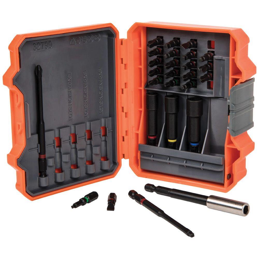 Klein Tools 26 Piece Pro Impact Power Bit Set - Flockneti
