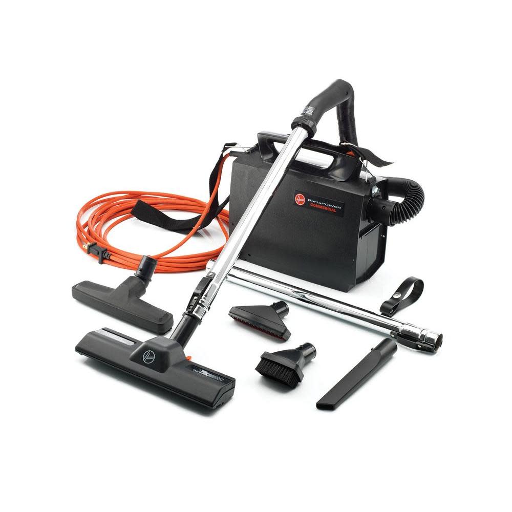 Hoover Commercial Vacuum Canister Vacuum with Carrier Bundle - Flockneti